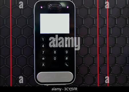 Home Security Alarm System Control Panel Stock Photo
