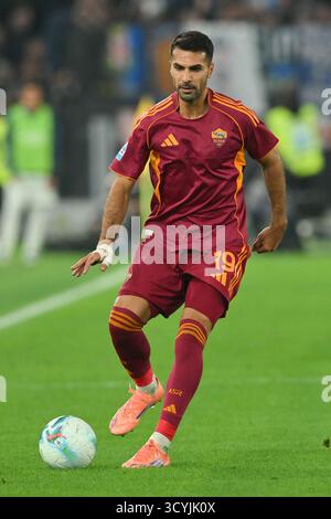 Olimpico Stadium, Rome, Italy - Zeki Celik of AS Roma during Uefa ...