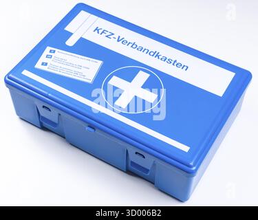 Car first aid kit on transparent background prepared as png file Stock Photo