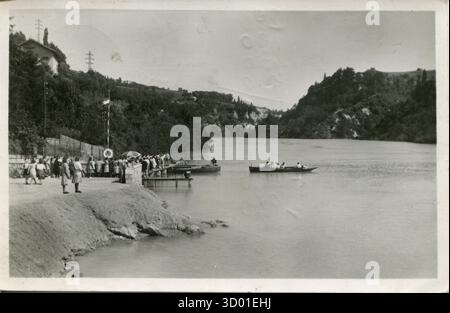 Tirage Vintage 'La Perte Du Rhône' - Bellegarde-sur-Valserine (Ain) - Circa 1895 - Format 13x18 Cm