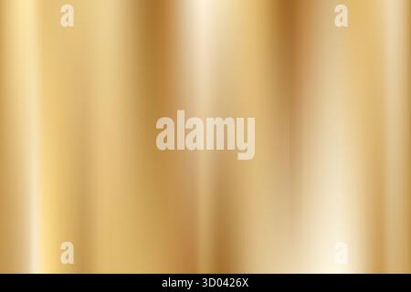 Golden blurred luxury background. Gold shiny metal texture backdrop for website, presentations, poster, cover, banners Stock Vector