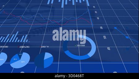 Displaying blue donut chart showing 39 Stock Photo
