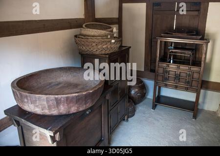 Namsangol Hanok Village - Traditional Korean Houses Stock Photo - Alamy
