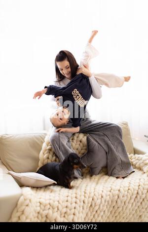 Mother and Child Playing Stock Photo