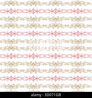 Pattern with elegant floral ornaments Stock Vector