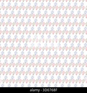 Pattern of stylized botanical elements Stock Vector