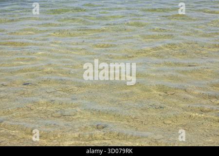 Brown wavy water surface, background picture, Germany Stock Photo