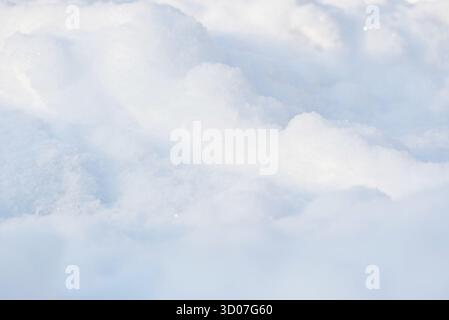 Fresh snow dunes, winter background Stock Photo
