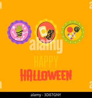Happy Halloween Picture Frames Stock Vector