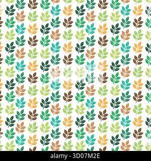 Leaf seamless pattern background Stock Vector