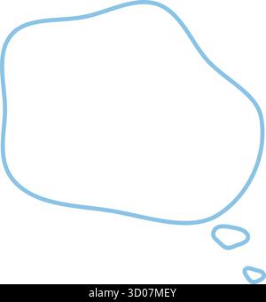 Hand Drawn Squiggle Speech Bubble Icon Stock Vector