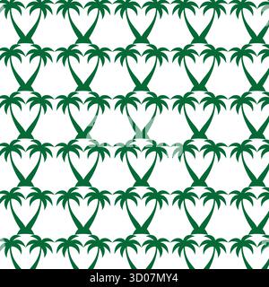 Palm tree pattern background Stock Vector
