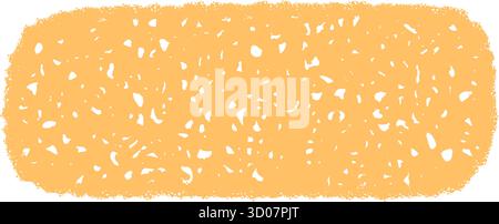 Fluid Crayon Scribble Rectangle Frame Stock Vector