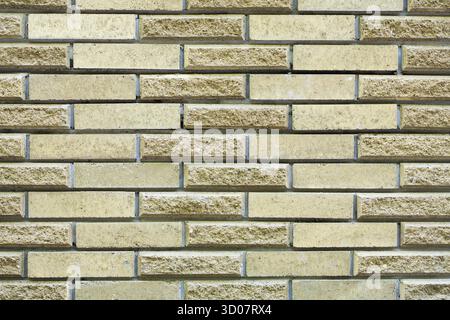 High resolution cream brick wall texture Stock Photo