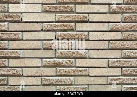 High resolution cream brick wall texture Stock Photo