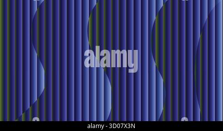 Abstract blue and green vertical lines forming a dynamic wave pattern. Stock Vector