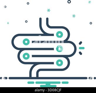 Icon for indigestion, colitis Stock Vector