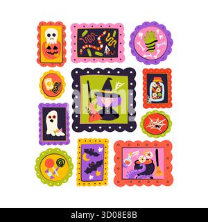 Halloween Picture Frames Stock Vector