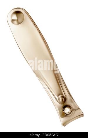 Steel nail clippers isolated on white background Stock Photo