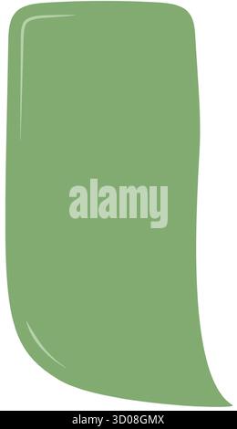 Green Fluid Hand Drawn Talk Bubble Stock Vector