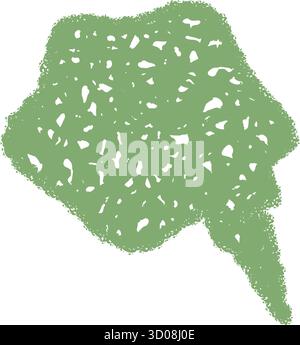Chalk Squiggle Speech Bubble Graphic Stock Vector