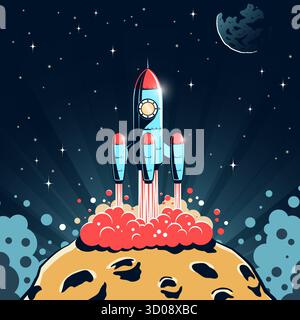 Space asteroid surface. Planet with craters surface, space planets ...