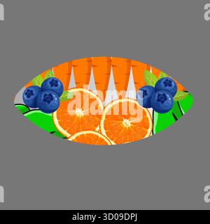 eye health nutrition concept poster useful for health related projects Stock Vector