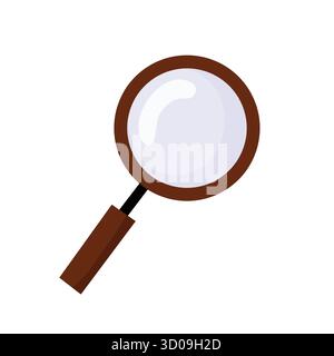 Illustration of a zoom loop in flat style Stock Vector