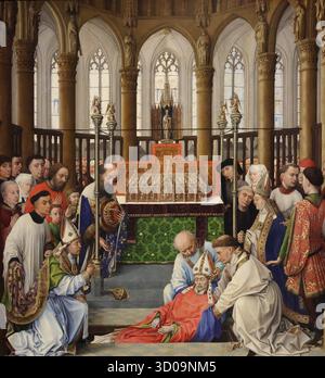 The Exhumation of Saint Hubert by Netherlandish painter Rogier van der ...