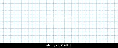 Planer page with dotted square grid. Seamless blue checkered paper pattern. Simple squared graph texture. Bullet journal notebook background. School math lined sheet wallpaper. Vector Stock Vector