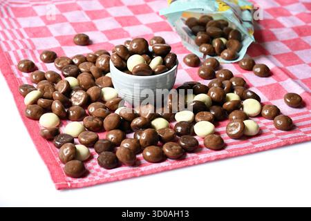 Chocolate pepernoten Stock Photo