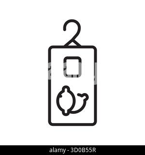 Sachet black line icon. Vector isolated element.Editable stroke Stock Vector
