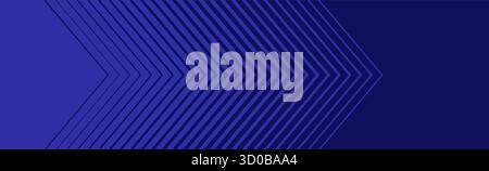 Striped arrow halftone gradation texture. Gradient Transition Lattice. Repeating triangle gradation thin to thick line blue background pattern. Vector Stock Vector
