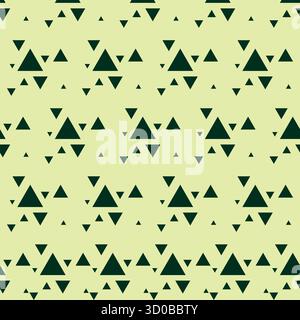 Triangle Geometric Seamless Pattern Design Stock Vector