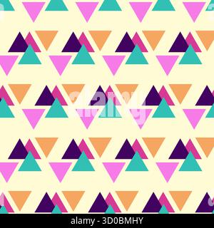Colorful triangle seamless pattern background vector Stock Vector