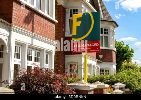 A sign outside an newly rented home in Brunswick, Melbourne, Wednesday ...