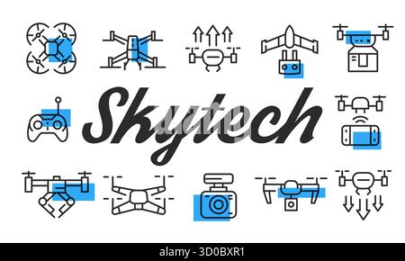 Skytech Poster. Vector Illustration Stock Vector