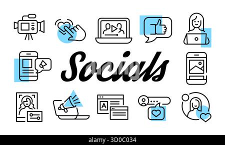 Social Media Poster. Vector Illustration Stock Vector