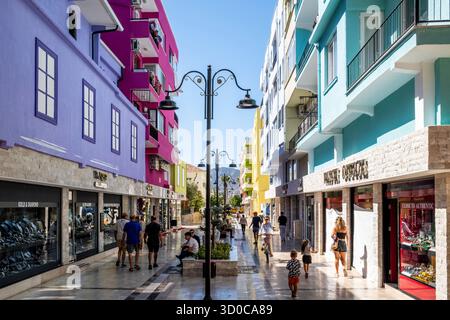 A Colourful Street In The Town Of Marmaris, Mugla Province, Turkey. Stock Photo
