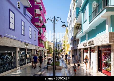 A Colourful Street In The Town Of Marmaris, Mugla Province, Turkey. Stock Photo