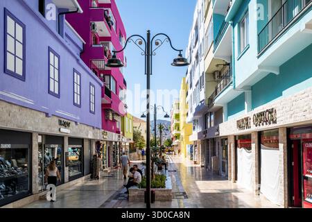 A Colourful Street In The Town Of Marmaris, Mugla Province, Turkey. Stock Photo