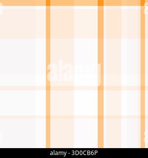 Clean geometric background featuring an orange plaid pattern. Ideal for textile design, web backgrounds, or branding projects needing a simple, contem Stock Vector