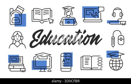 Education Poster. Vector Illustration Stock Vector
