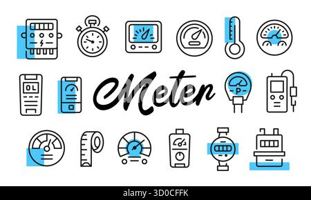 Meter Poster. Vector Illustration Stock Vector