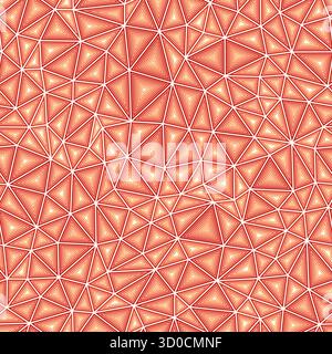 Geometric pattern. Compact triangles size. Multiple repeated inner triangles. One tone colored style. Repeatable pattern. Awesome vector tiles. Stock Vector