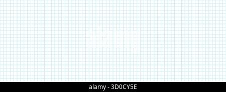 Planer page with dotted square grid. Seamless blue checkered paper pattern. Simple dash squared graph texture. Bullet journal notebook background. School math lined sheet wallpaper. Vector Stock Vector