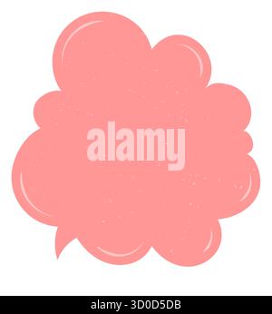 Fluid Grunge Speech Bubble Sticker Stock Vector