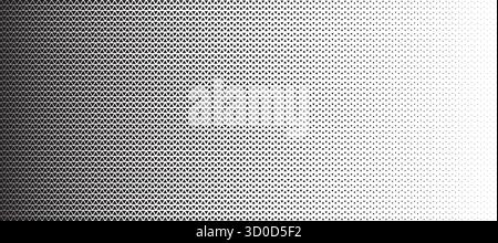 Triangle linear halftone pattern background. Abstract geometric backdrop with trendy mosaic effect. Dynamic fade. Stock Vector