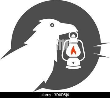 Vintage lantern icon design illustration Stock Vector