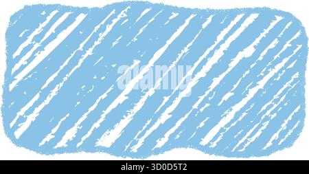 Blue Wavy Chalk Sketch Quote Box Stock Vector
